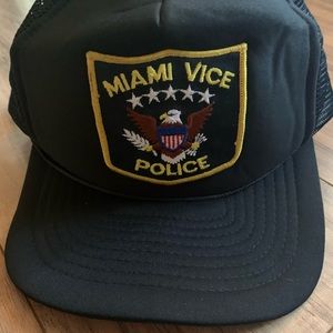 Vintage Miami Vice Police SnapBack Hat